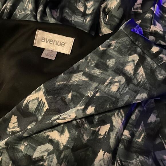 Avenue Blue Faux Wrap dress 18/20 - Picture 4 of 4